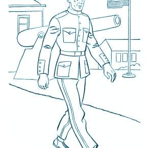 Раскраска Полицейский