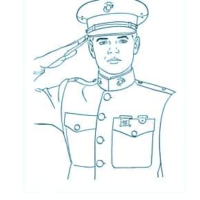 Раскраска Полицейский