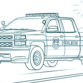 Раскраска Полицейский