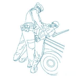 Раскраска Полицейский