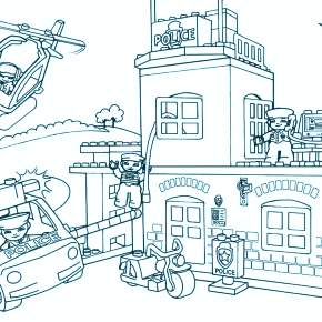 Раскраска Полицейский