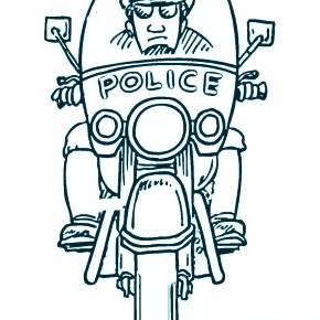 Раскраска Полицейский