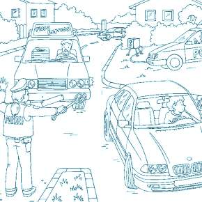 Раскраска Полицейский