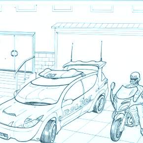 Раскраска Полицейский