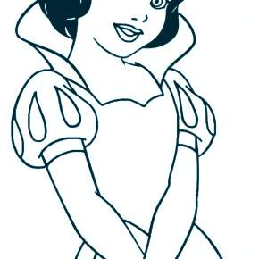 Раскраска Белоснежка