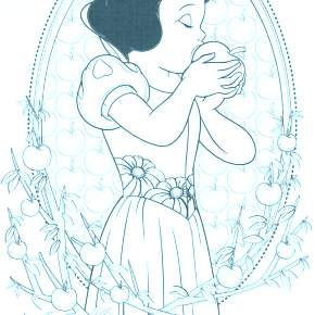 Раскраска Белоснежка