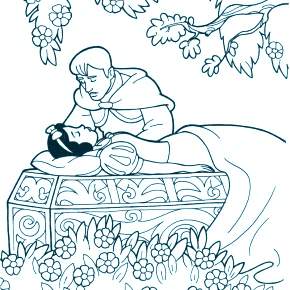 Раскраска Белоснежка