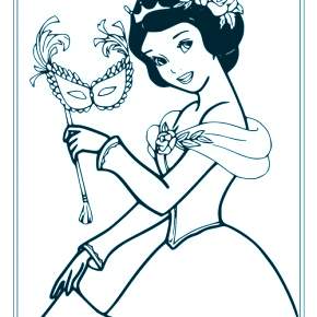 Раскраска Белоснежка
