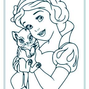 Раскраска Белоснежка