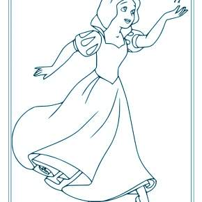 Раскраска Белоснежка