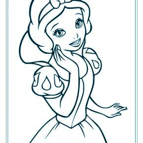 Раскраска Белоснежка