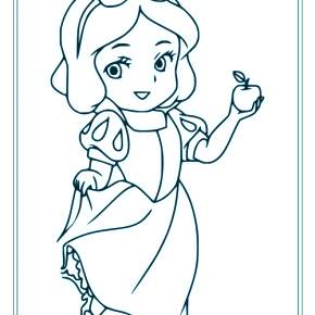 Раскраска Белоснежка