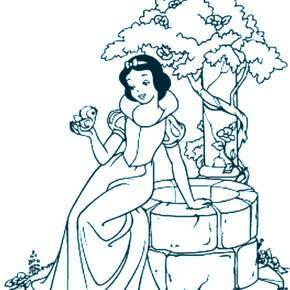 Раскраска Белоснежка