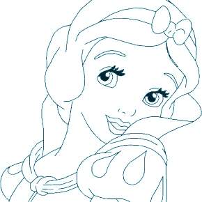 Раскраска Белоснежка