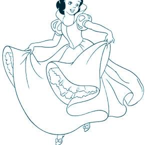 Раскраска Белоснежка
