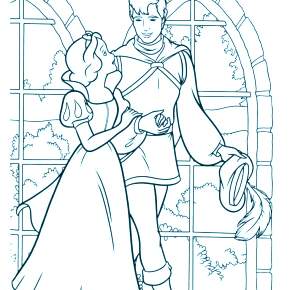 Раскраска Белоснежка