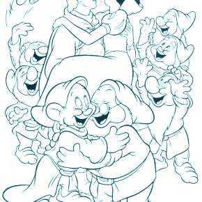 Раскраска Белоснежка