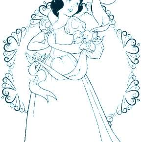 Раскраска Белоснежка