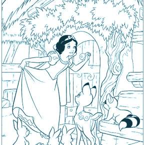 Раскраска Белоснежка