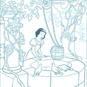 Раскраска Белоснежка