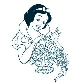 Раскраска Белоснежка