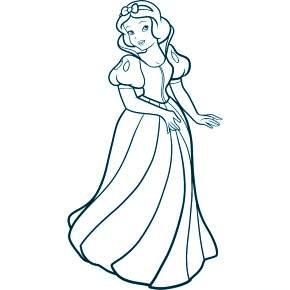 Раскраска Белоснежка