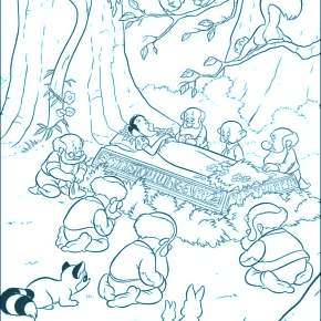 Раскраска Белоснежка