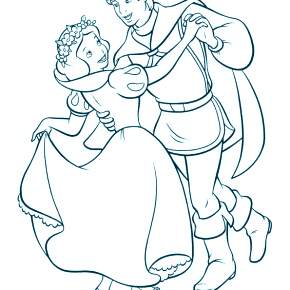 Раскраска Белоснежка