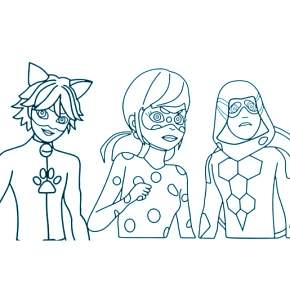 Раскраска Леди Баг и Супер Кот Раскраска Леди Баг и Супер Кот