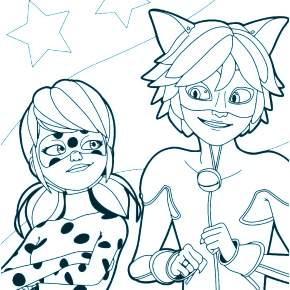 Раскраска Леди Баг и Супер Кот Раскраска Леди Баг и Супер Кот