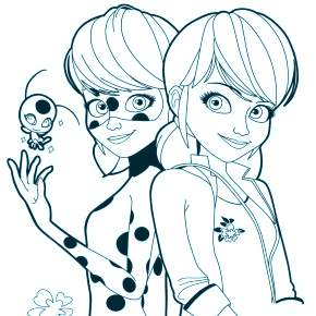 Раскраска Леди Баг и Супер Кот Раскраска Леди Баг и Супер Кот