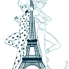 Раскраска Леди Баг и Супер Кот Раскраска Леди Баг и Супер Кот