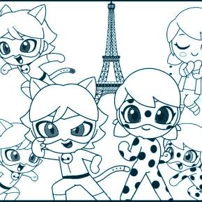 Раскраска Леди Баг и Супер Кот Раскраска Леди Баг и Супер Кот