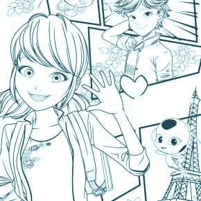 Раскраска Леди Баг и Супер Кот Раскраска Леди Баг и Супер Кот