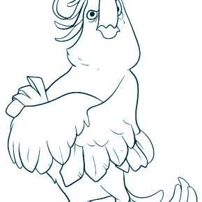 Раскраска попугаи