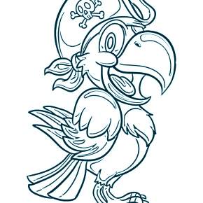 Раскраска попугаи