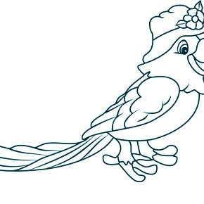 Раскраска попугаи