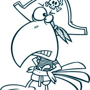 Раскраска попугаи