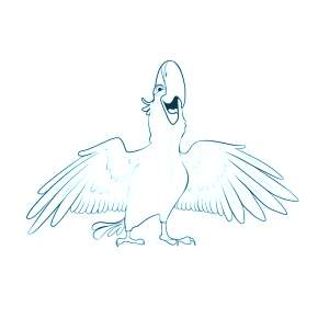 Раскраска попугаи