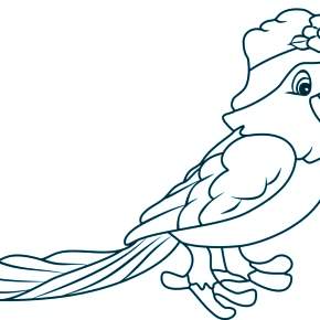 Раскраска попугаи