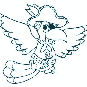 Раскраска попугаи