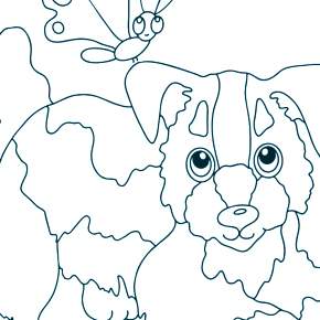 Раскраска Собаки