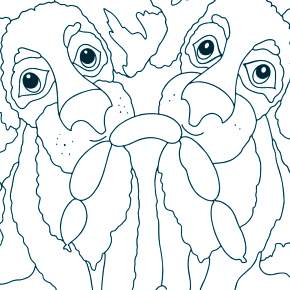 Раскраска Собаки