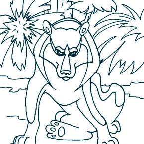 Раскраска Маугли