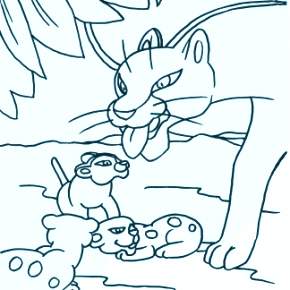 Раскраска Маугли