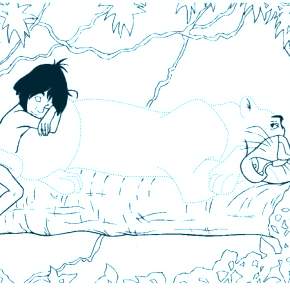 Раскраска Маугли