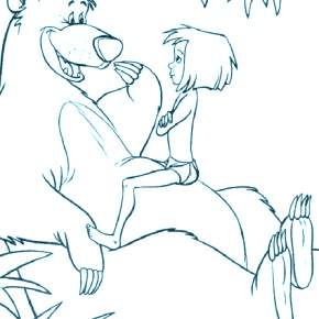 Раскраска Маугли