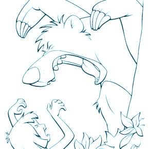 Раскраска Маугли