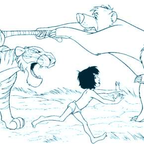 Раскраска Маугли