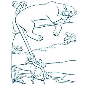 Раскраска Маугли